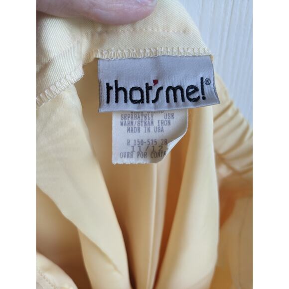VTG That's Me Women's Yellow Polyester Blend Formal Vest & Pant Set Size 11/12 - Picture 8 of 10